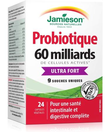Jamieson Probiotic 60 Billion 24 Capsules & Omega-3 Select 1 000 mg 60 Billion Active Cells SUPPLEMENT + SUPPLEMENT - Buy Online on GoSupps.com