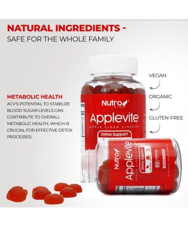 Apple Cider Vinegar Gummies - Delicious Cleaning Vinegar with Beetroot & Pomegranate Taste - 60 Count for Home Use - Buy Online on GoSupps.com