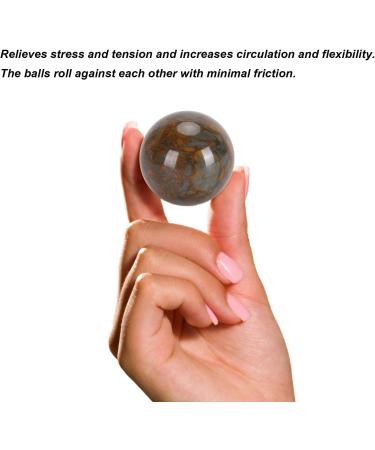 Nuwa Stone Baoding Balls 51mm - Stress Relief & Hand Exercise for Strength & Flexibility | Portable Chinese Health Balls - Buy Online on GoSupps.com