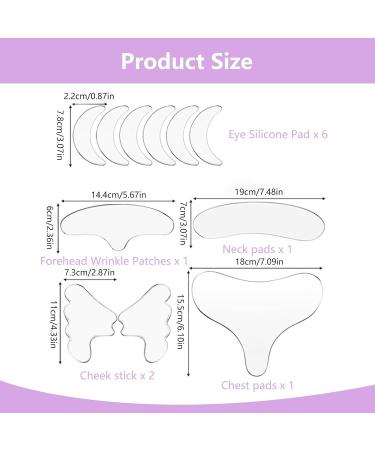 11 Pieces Face Lifting Patches Invisible Wrinkle Smoothing Facial Neck Forehead Eye Skin Patches Reusable Silicone Pads All in One Anti Wrinkle for Rejuvenated Skin Elasticity Anti-Ageing Patches - Buy Online on GoSupps.com