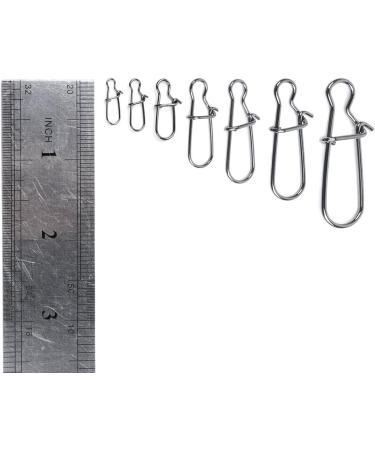 Dr.Fish Stainless Steel Fishing Snaps 100 Pack - Quick Change Lure Snaps for Freshwater and Saltwater Fishing - 26-220LB Strength - #0-26LB-100pk - Buy Online on GoSupps.com