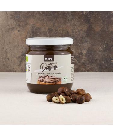 Dattello Organic Chocolate Hazelnut Spread with Dates | No Refined Sugar & Vegan - 400g (6 Jars) | Shop MAKRi Worldwide - Buy Online on GoSupps.com