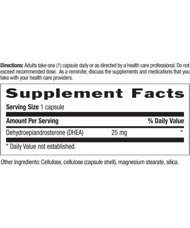 Country Life DHEA 25 mg - 90 Vegetarian Capsules for Hormonal Health - Buy Online on GoSupps.com