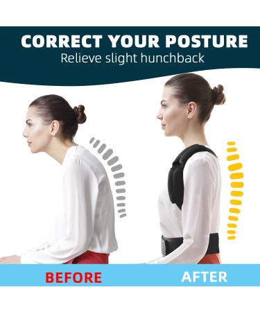 Adjustable Posture Correctors for Men & Women - Back Support for Upper & Lower Back Relief (Large 27-39 - Buy Online on GoSupps.com