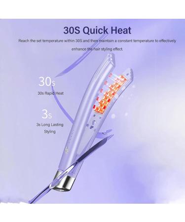 Buy Portable Hair Crimper & Volumizing Iron - Fast Heating Adjustable Temp Nano Ceramic - EU Purple for Home & Salon Use - Buy Online on GoSupps.com