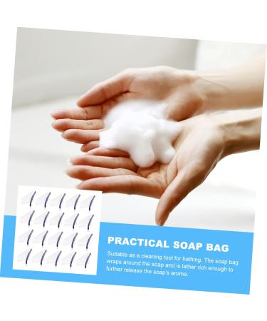 WOONEKY 20pcs Foaming Net Foaming Net Drawstring Soap Bag Mesh Soap Saver Bag Shower Foaming Bag Nylon - Buy Online on GoSupps.com