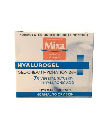 Mixa Hyalurogel Intensive Hydration Cream Gel 50ml - Best Moisturizer for Normal Dehydrated Skin | International Shipping Available - Buy Online on GoSupps.com