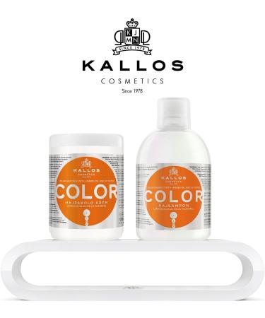 Kallos Colour Hair Mask White 1000ml - Intensive Conditioning Treatment - Buy Online on GoSupps.com