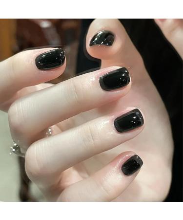 Black Nail Polish Nail Varnish Quick Dry Long Lasting Nail Polish Water Based Formula Non-toxic No Need Baking Nail Varnish for Women Girls DIY Nail Art Manicure at Home - Buy Online on GoSupps.com