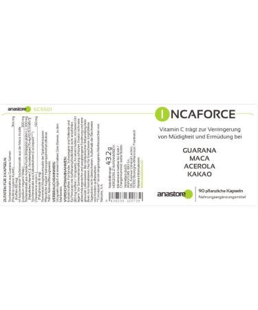 Anastore Incaforce Multi-Vitamin Fatigue/Concentration Disorders/Immune Weakness/Desire Disorders - Buy Online on GoSupps.com