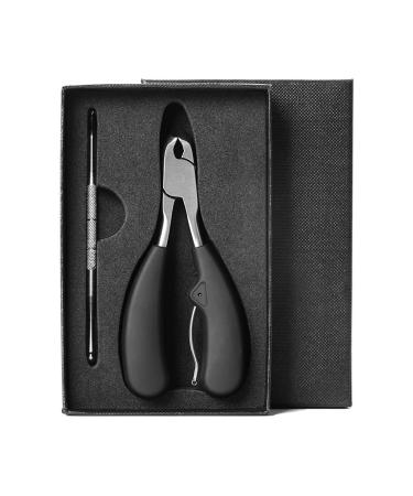 ZSLBMD Nail Trimming Tools Nail Groove Hawksbill Pliers Trimming Thick Nail Tweezers Nail Clippers Stainless Steel Dead Skin Pliers Light Grey Svart