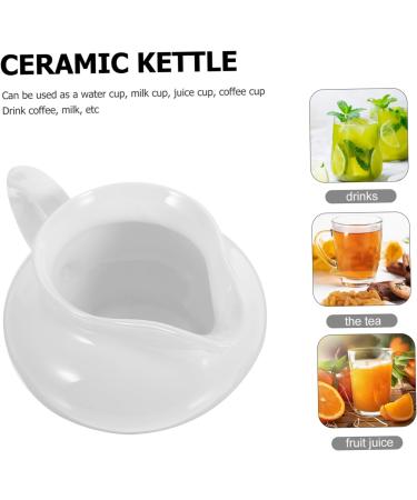 FUNOMOCYA Gravy Boat 1pc Ceramic Container Kitchen for Containers Sauce Small Handle Syrup Jug Milk Creamer Dipping Cup - Buy Online on GoSupps.com