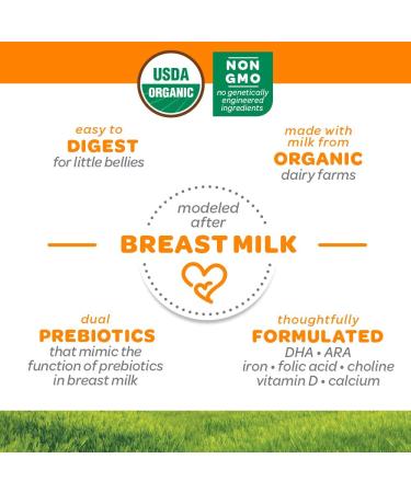 Happy Baby Organics Stage 1 Infant Formula Milk Powder with Iron - 21oz (Pack of 1) - Buy Online on GoSupps.com