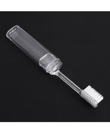 3-Piece Foldable Toothbrush Set with Soft Bristles - Portable Travel & Camping Stain Removal Tool for Home & Outdoors - Buy Online on GoSupps.com