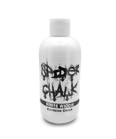 spider chalk 8oz White Widow Extreme Liquid Chalk Dry Hands for Gym, Powerlifting, Weightlifting, Strongman, Made in The USA