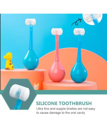 Gleavi 2ST Tumbler Toothbrush & Silicone Whole Mouth Toothbrush - Baby Soft Manual Training U-Type Toothbrush for Optimal Oral Care - Buy Online on GoSupps.com