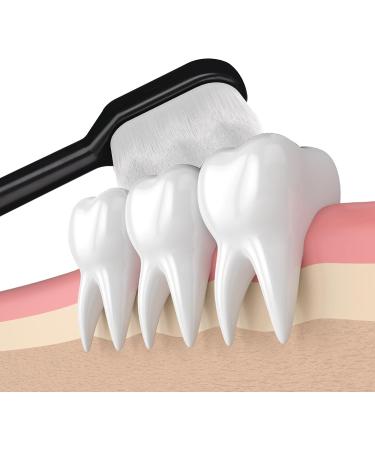 WLLHYF 2 PCS Extra Soft Micro Nano Toothbrush - Ultra Soft Toothbrushes with 10000 Soft Bristles for Painless Brushing - Adult Toothbrush for Oral Gum Recession - Buy Online on GoSupps.com