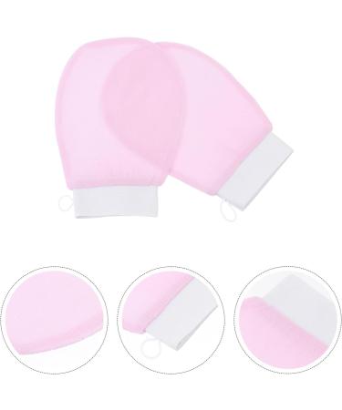  POPETPOP POPETPOP 4 Pairs of Pink Exfoliating Bath Scrub for Soft and Smooth Skin Practical and Lightweight Toiletry Accessory to Remove Dead Skin - Buy Online on GoSupps.com