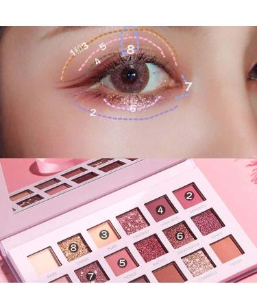 Fyearfly Nude Eyeshadow Palette Matte Shiny Eyeshadow 18 Colors Matte Eyeshadow Cosmetic Powder Beauty Makeup Tool - Buy Online on GoSupps.com