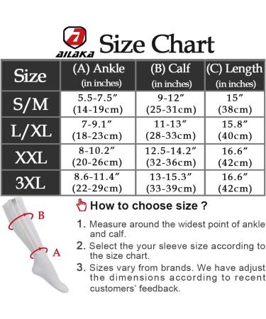 Ailaka Zipper Compression Socks 15-20 mmHg for Men Women | Closed Toe Support | Graduated Medical Varicose Veins Hosiery | Perfect for Athletics, Running, Flight Travel | Edema, Pregnancy Support | Small/Medium White - 1 Pair - Buy Online on GoSupps.com