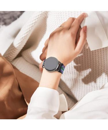 2 Pack Adjustable Elastic Bands for Garmin Venu/Venu 2 Plus/Venu Sq - Soft Replacement Wristband Strap for Garmin Smart Watches - Fashion Green & Purple - Buy Online on GoSupps.com