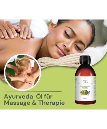 Buy Pagra Natur Ayurveda Massage Oil Tridosha 250ml - Herbal Oil for Balance & Wellness - Buy Online on GoSupps.com