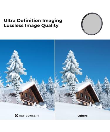 K&F Concept 82mm Circular Polarizer Filter HD 28-Layer Super Slim Multi-Coated CPL Lens Filter - Nano-X Series - Buy Online on GoSupps.com
