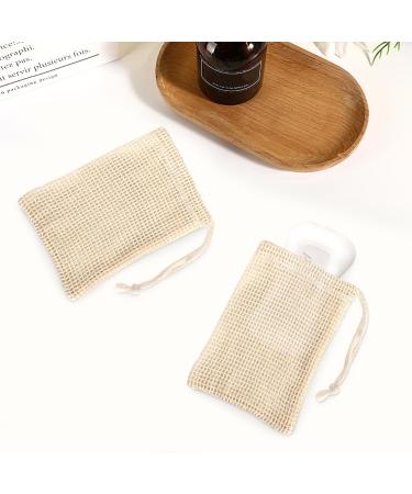 Premium 6-Part Cotton & Linen Soap Bag Set | Travel Bath Swim & Fitness Essentials - Buy Online on GoSupps.com