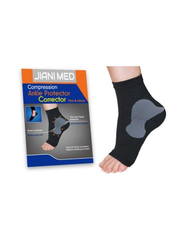Buy Ankle Protector for Tibia & Fibula - Compression Support for Strains & Sprains - Daily Use | Taiwan Excellence L/XL Black - Buy Online on GoSupps.com