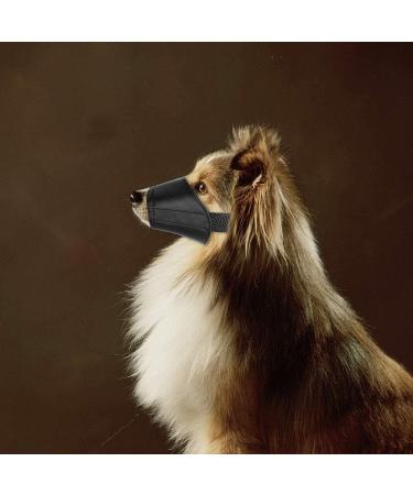 ewinever Dog Muzzles To Prevent Biting 5 PCS Different Sizes for Small Medium And Large Breathable Dog Muzzle with Adjustable Strap Black - Buy Online on GoSupps.com