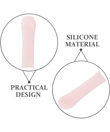 FRCOLOR Ear Spoon Tips Ear Cleaner Replacement Tips 10pcs Soft Silicone Ear Wax Pick Removal Tips Safety Ear Scoops Sleeves Accessories Set for Teens Adults Oval Pink - Buy Online on GoSupps.com