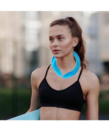 Cooling Neck Wraps | Ice Wrap for Cooling Neck Wearable and Portable Body Cooling Product Cooling Neck Wraps for Camping Study Sports Offices Hiking Travel Blue - Buy Online on GoSupps.com