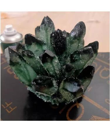 Natural Crystal Rough Stone Crafts Newly Discovered Green Quartz Crystal Cluster Specimen (Size : 600-700g) - Buy Online on GoSupps.com