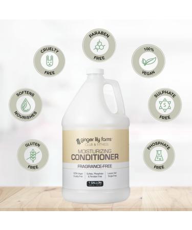 Ginger Lily Farms Moisturizing Conditioner for Dry Hair | 100% Vegan & Cruelty-Free | Fragrance-Free | 1 Gallon Refill - Shop Internationally - Buy Online on GoSupps.com