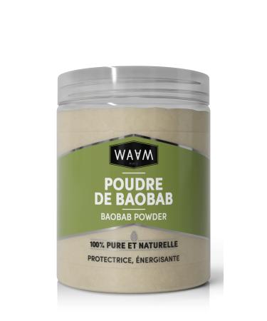 WAAM Cosmetics Baobab Powder 100% pure and natural Fortifying and regenerating hair care 150g