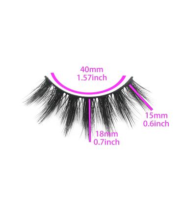 Mikiwi False Eyelashes 6 Pack - Wholesale 5D Faux Mink Lashes in Various Lengths - Natural Volume and Fluffy - Individual Packaging - Buy Online on GoSupps.com