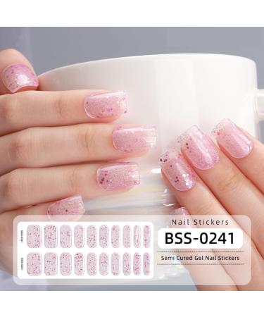 Long lasting Semi-Cured Gel Nail Strips Easy Application Manicure Stickers Perfect for Nail Art BSS0243 - Buy Online on GoSupps.com