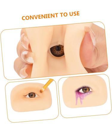 NOLITOY 2pcs Makeup Practice Skin Eyeshadow Reusable Silicone Skin Silicone Makeup Fake Skin Make up Tool 6.9x5.2cmx2pcs As Shownx2pcs - Buy Online on GoSupps.com