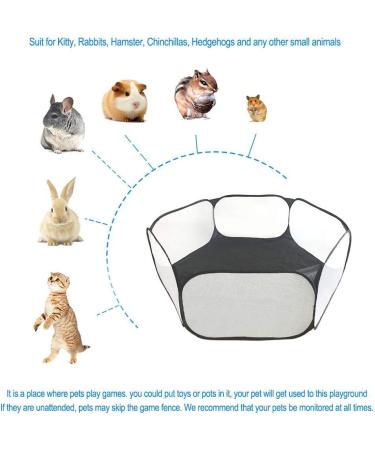 Amakunft Small Animals C&C Cage Tent - Portable Playpen for Guinea Pigs, Rabbits, Hamsters & More - Buy Online on GoSupps.com