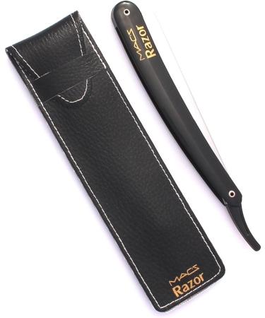 Professional Barber Straight Edge Half Blade Exchangeable Balde Barber Shaving Razors Macs Brand-50-01 (Black) - Buy Online on GoSupps.com