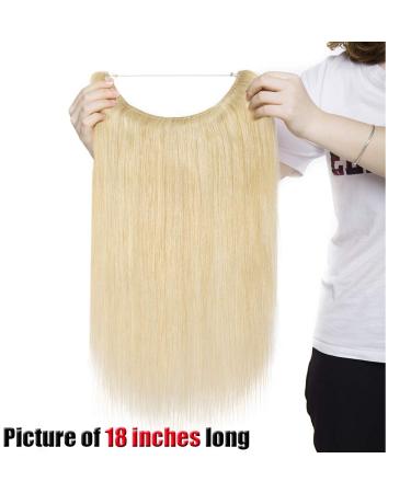 Elailite 45 cm Invisible Wire Hair Extensions - 65g Remy Human Hair Natural Blonde #24 - Buy Online on GoSupps.com