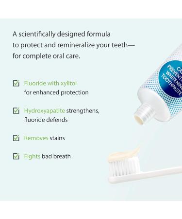 Ecosmiles Hydroxyapatite Toothpaste for Adults Fluoride Anticavity Teeth Whitening Enamel Repair & Remineralization SLS Free Xylitol for Cavity Protection Tartar Remover Fresh Mint 3.52 OZ - Buy Online on GoSupps.com