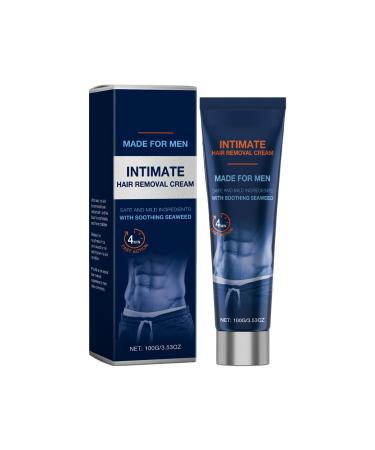 Cr me d pilatoire lissante pour hommes - pilation longue dur e convient la zone pubienne et au corps ralentit la repousse booste la confiance en soi format 100 g