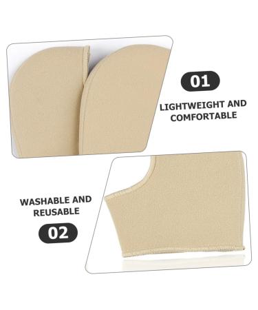 Beaupretty Heel Cups for Women - Ankle Covers & Sole Protectors | Comfortable Heel Pads & Protective Covers | Plantar Socks - 10.8x10.2cm Khaki - Buy Online on GoSupps.com