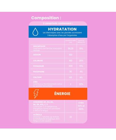 Santarome Bio - Hydra'max - Booster d'hydration et d' nergie - Optimise l'hydratation - Riche en lectrolytes - Go t Fruit de la Passion - 20 pastilles effervescentes - France - Buy Online on GoSupps.com