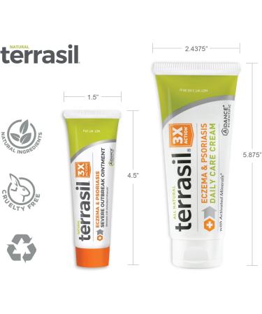 Terrasil Eczema & Psoriasis Kit - 3X MAX Antifungal Formula for Severe Outbreaks - Buy Online on GoSupps.com