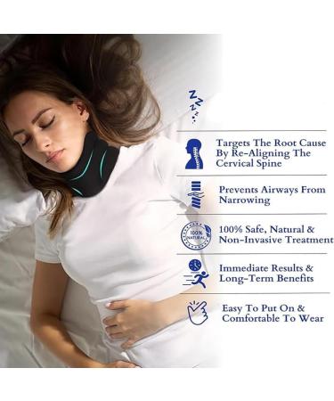 Neck Brace for Neck and Support Cervical Neck Brace for Snoring Neck Brace for Sleeping Neck Braces for Women & Men 1pcs yl-105023(Color:2pcs-Black) - Buy Online on GoSupps.com