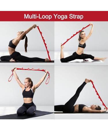 Buy Dasking Daisy Chains - 23KN Strong Yoga Hammock Extension Belt | Adjustable Nylon Exercise Strap for Climbing Aerial Yoga Pilates & Fitness (2 Pieces 110cm Red) - Buy Online on GoSupps.com