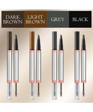  Generisch 2-in-1 Eyebrow Pencil with Gel - 2025 - 2-in-1 Eyebrow Pen - Magic and Waterproof Pen - With 4 Split Tips (02# Dark Brown) - Buy Online on GoSupps.com