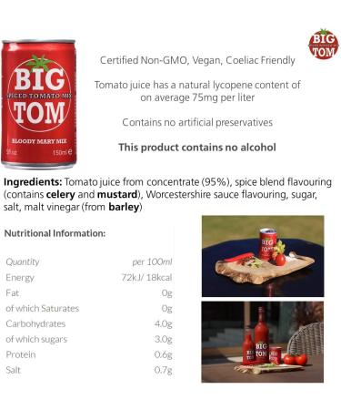 James White Big Tom - Tomato Juice 150 ML x 1 - Buy Online on GoSupps.com
